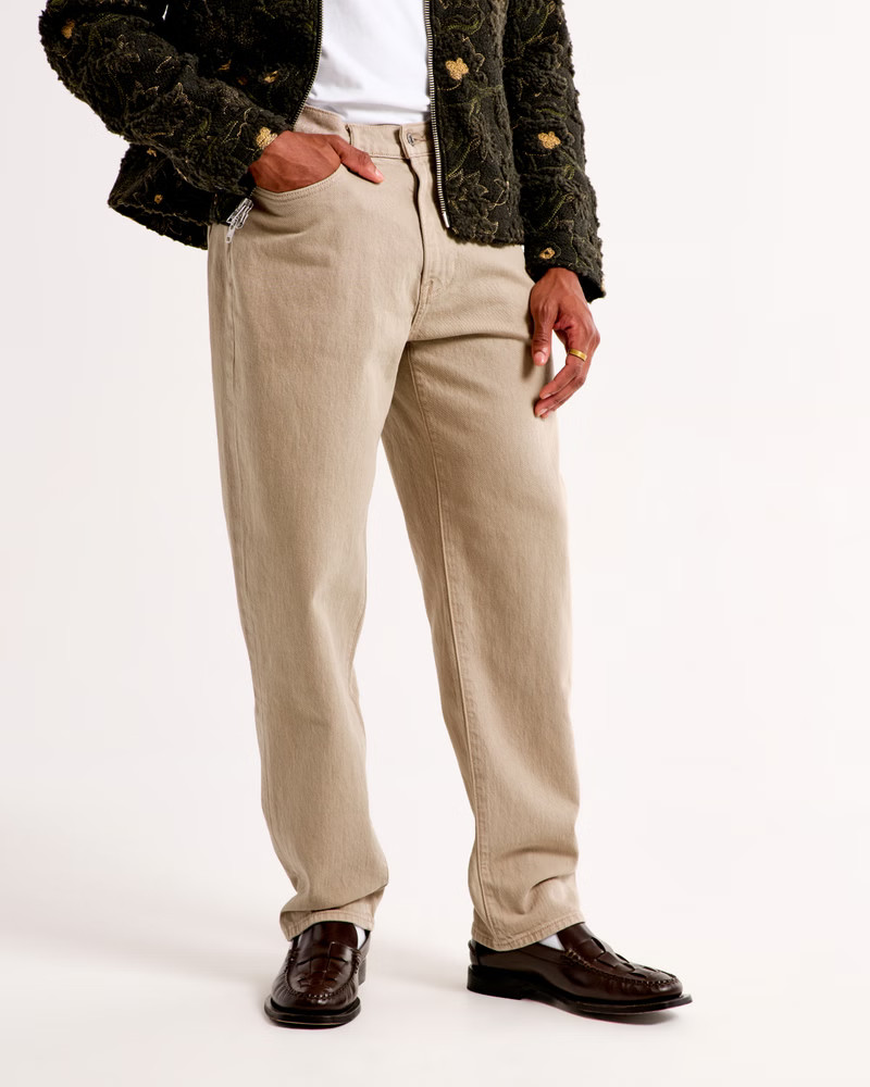 Men's Athletic Loose Jean | Men's Bottoms | Abercrombie.com | Abercrombie & Fitch (US)