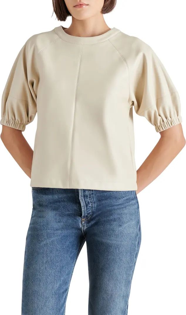 Steve Madden Reilly Faux Leather Top | Nordstrom | Nordstrom