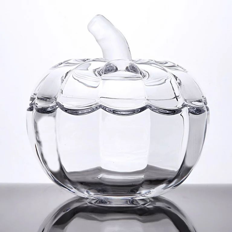 Transparent Pumpkin Candy Jar, Glass Storage Containers With Lid For Snack Cereal Fruit Items Coo... | Walmart (US)
