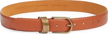 Parker Brass Hoop Leather Belt | Nordstrom