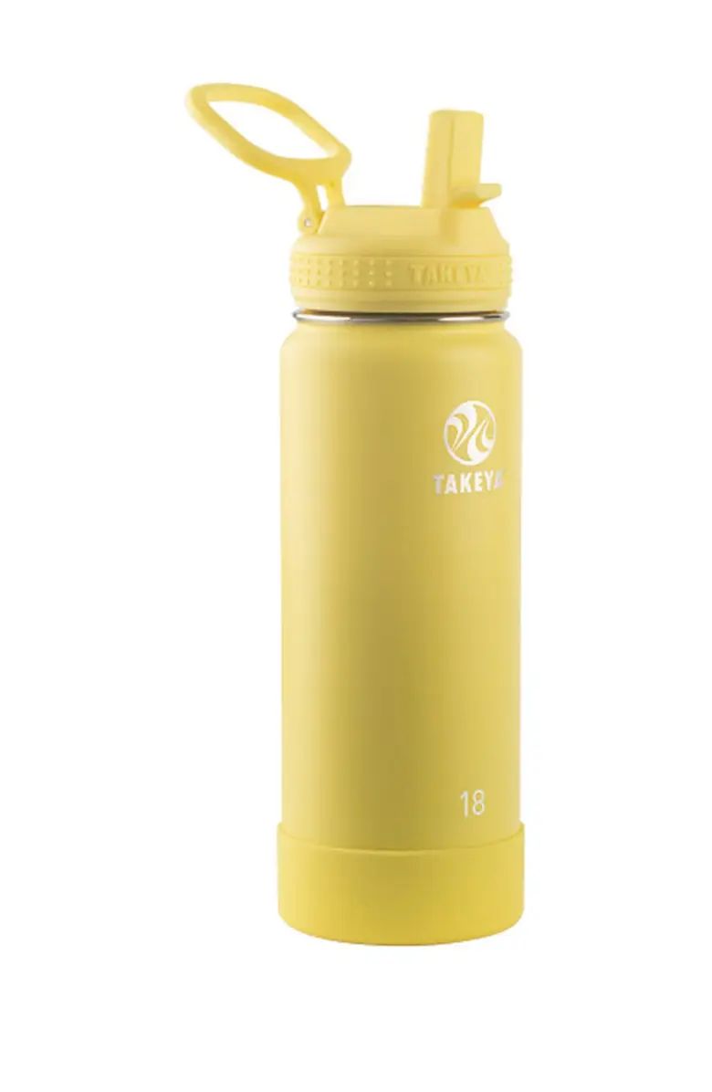 Canary Actives Insulated 18 oz. Straw Lid Stainless Steel Bottle | Nordstrom Rack