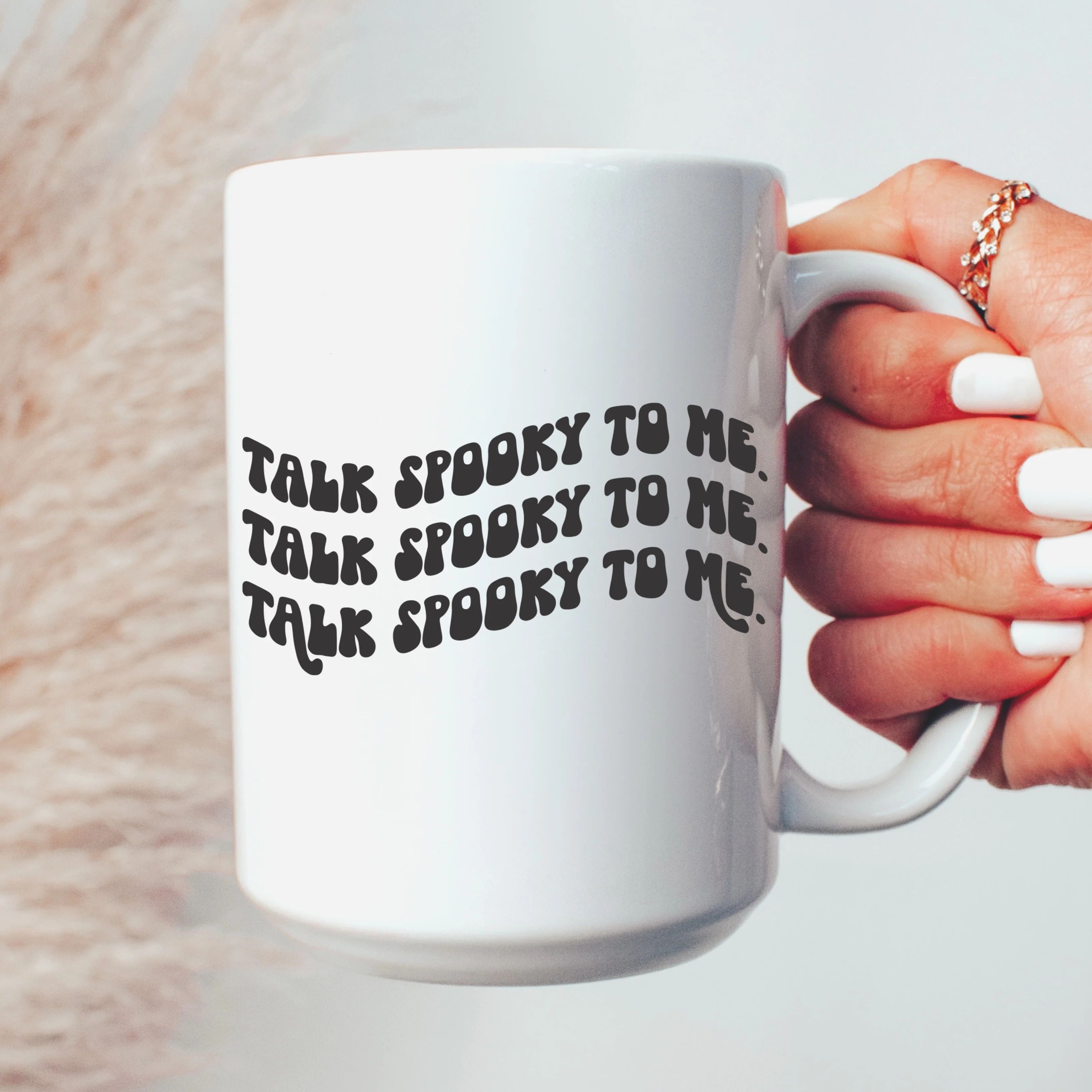 Talk Spooky To Me Mug | Sweet Mint Handmade Goods