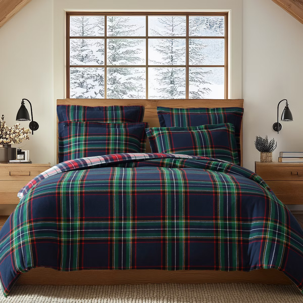 Spencer Plaid Flannel Duvet Cover Set - Levtex Home | Target