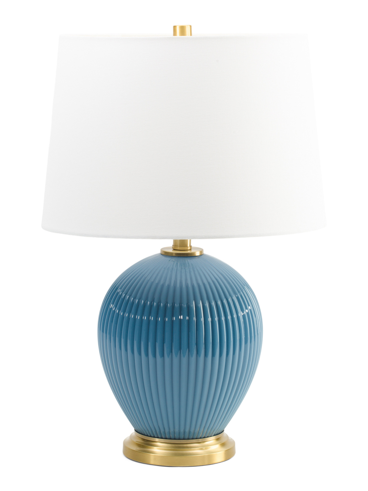 23.5in Fluted Glass Table Lamp | Furniture & Lighting | Marshalls | Marshalls