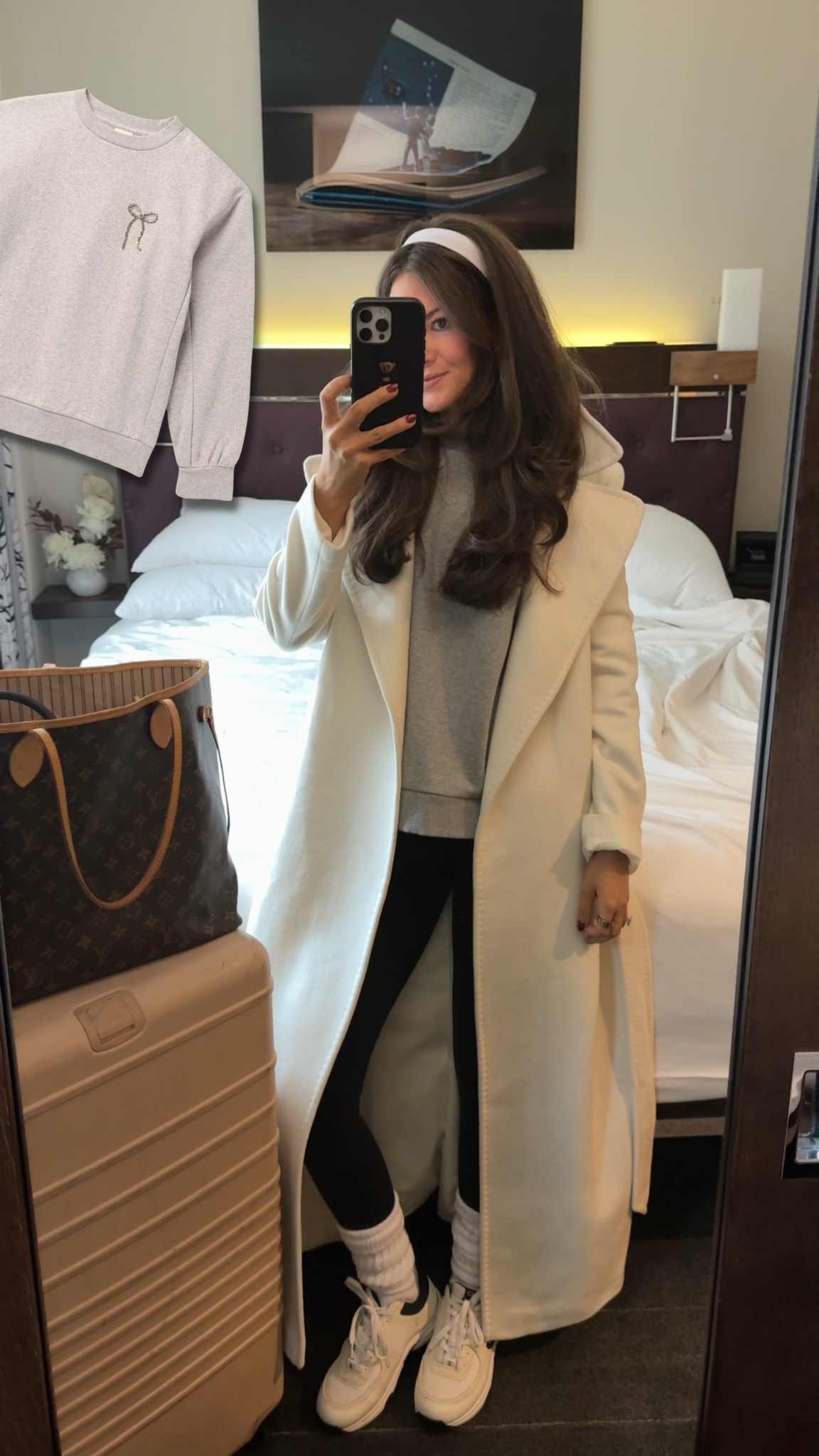 What I’m wearing today to travel home in! Wearing my normal size in everything. My sweatshirt has the cutest rhinestone bow!

#targetfinds #ralphlauren #traveloutfit #airportstyle #airplanestyle

#LTKHoliday #LTKSaleAlert #LTKCyberWeek