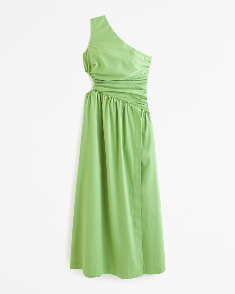 One-Shoulder Cutout Maxi Dress | Abercrombie & Fitch (US)