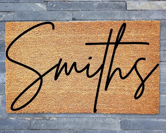 Personalized Doormat With Family Name Last Name Custom Door - Etsy | Etsy (US)