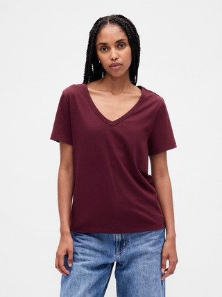 Organic Cotton VintageSoft V-Neck T-Shirt | Gap (US)