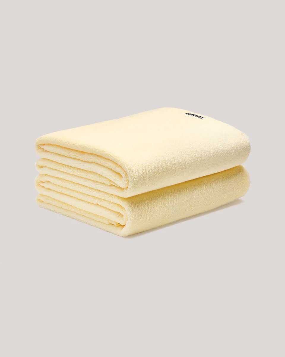 2 Pack Bath Towel - Custard | Hommey US