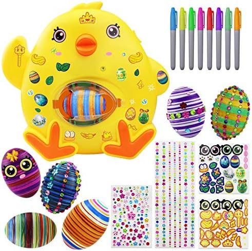 Easter Egg Decorations Kit-Easter Egg Spinner Machine Toy with Easter Decorations with 8 Coloring... | Amazon (US)