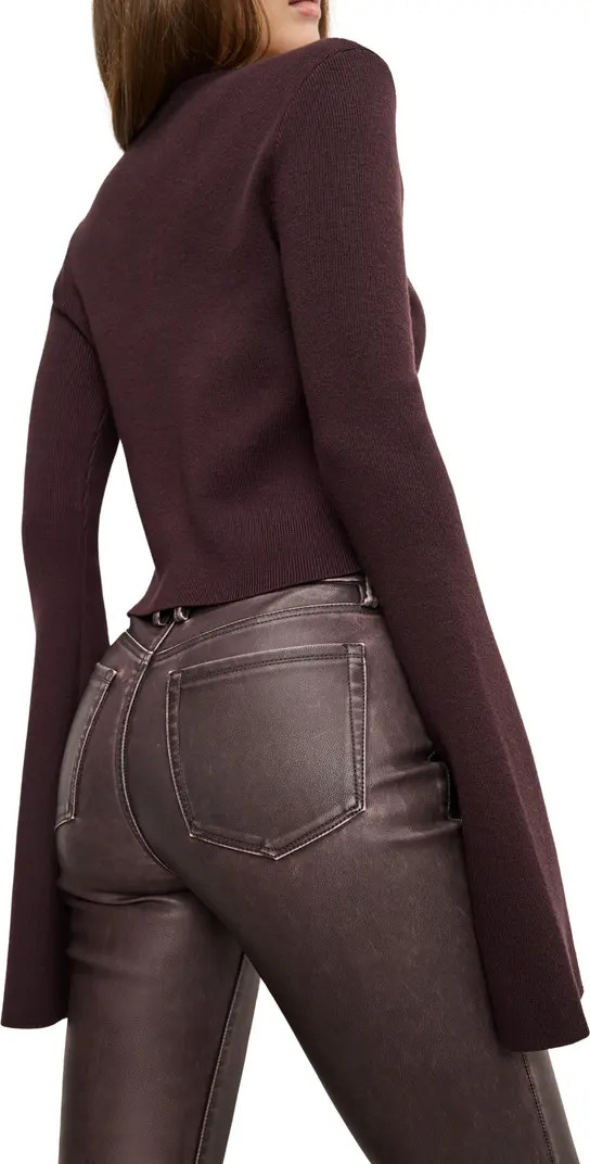 Ribbed Bell Sleeve Cardigan | Nordstrom