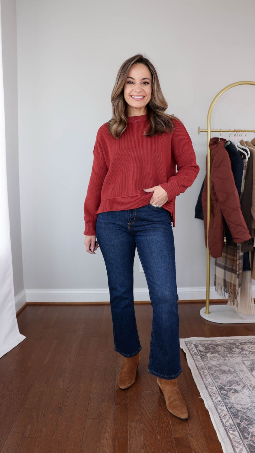 Petite-friendly cropped sweater from @amazon - marked down today to $31! 

Oversized cozy fit, I’m wearing it in xs. 

#ad #founditonamazon 

#LTKSaleAlert #LTKPetite