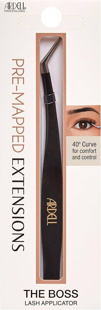 Ardell Pre-Mapped Lash Applicator Tool, Lash Tweezers - 40° Curved Eyelash Tweezers for Precisio... | Amazon (US)