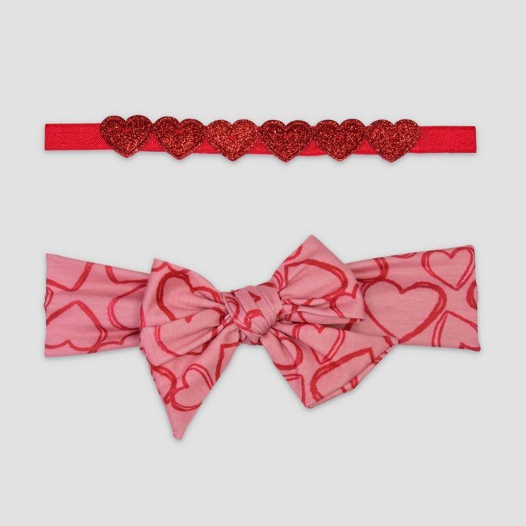 Carter's Just One You® Baby 2pk Heart Headwrap - 0-12M | Target