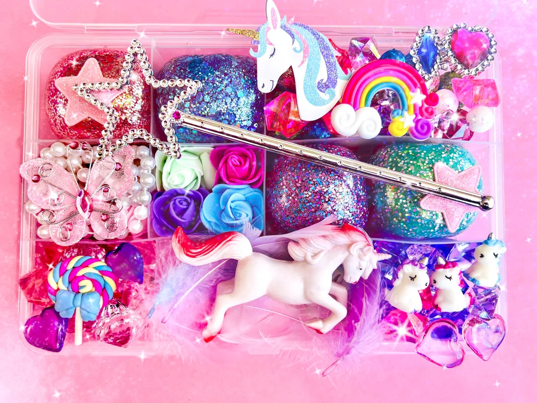 Unicorn Wonderland Play Dough Kit, Custom Birthday Gift for Kids,play Dough Kit for Kids,girls Bo... | Etsy (US)