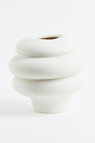 H & M - Stoneware Vase - White | H&M (US + CA)