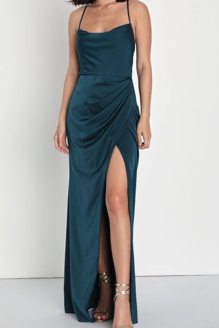 teal maxi dress, wedding guest dress, maxi slit dresss

#LTKSeasonal #LTKwedding #LTKfindsunder100