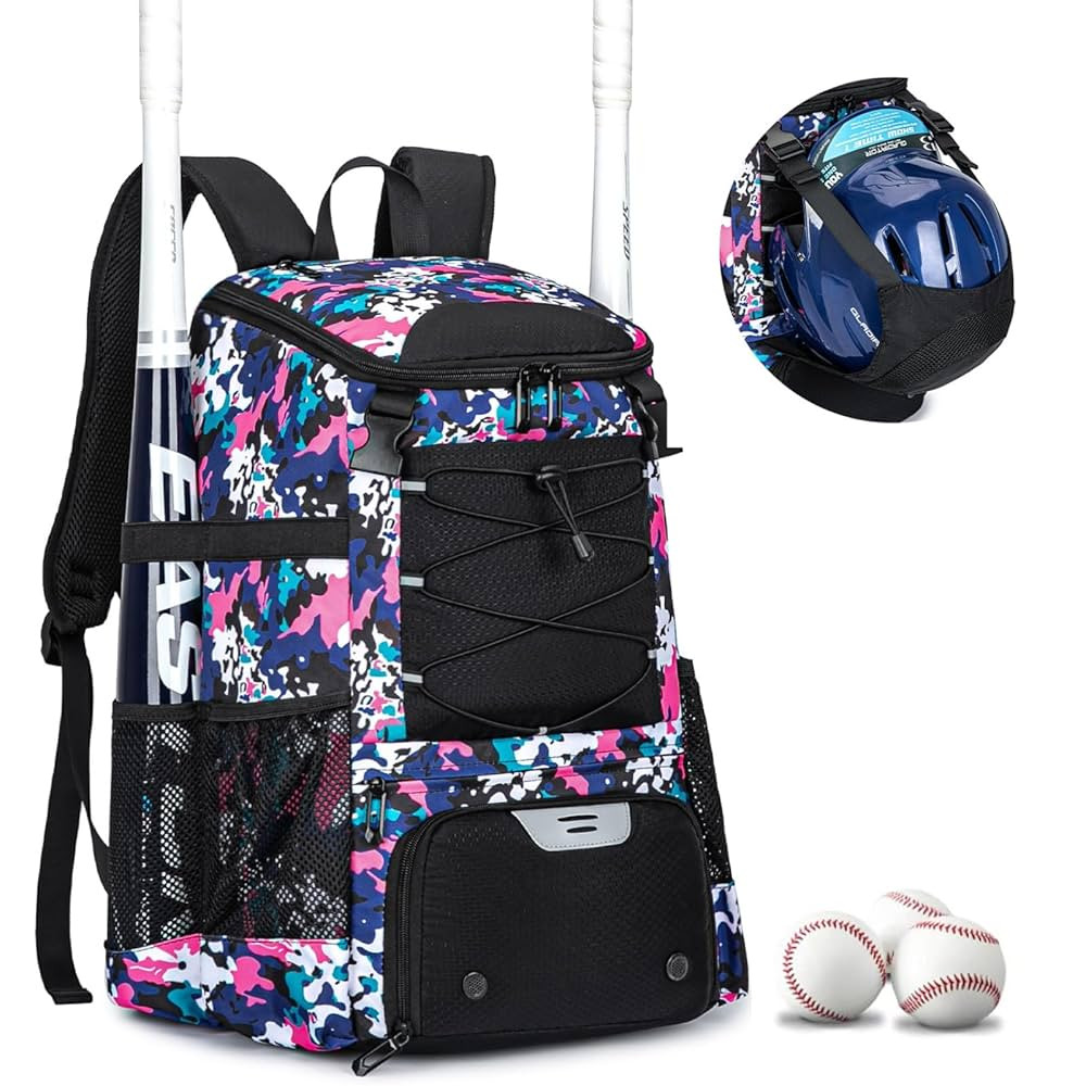Baseball Bag for Youth and Adult, Softball Backpack 40L Large Capacity, Bat Backpack with Shoes C... | Amazon (US)