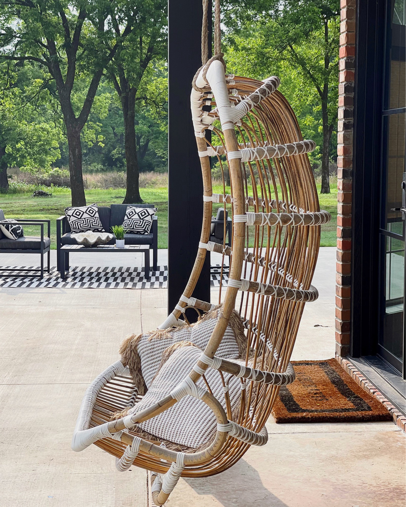 Hanging rattan chair on sale now!!

#LTKSeasonal #LTKSaleAlert #LTKHome