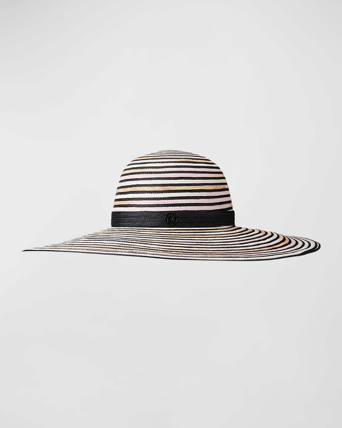 Large-Brim Blanche Tie-Dye Paper Straw Hat | Neiman Marcus