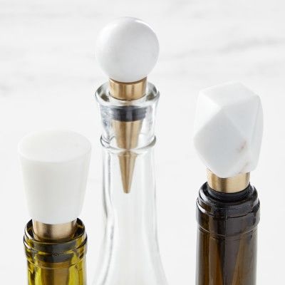 Williams Sonoma Marble Wine Stoppers, Set of 3 | Williams-Sonoma