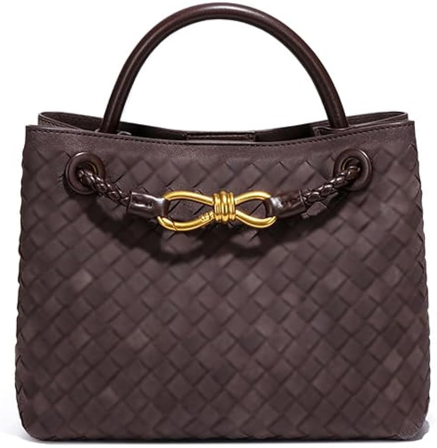 Suede Woven Tote Bag for Women PU Leather Crossbody Bag Shoulder Bag Casual Handbag Satchel for W... | Amazon (US)