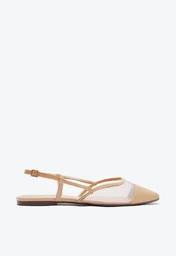 Sapatilha Bege Anacapri Slingback Tela Transparência | ZZ Mall (BR)