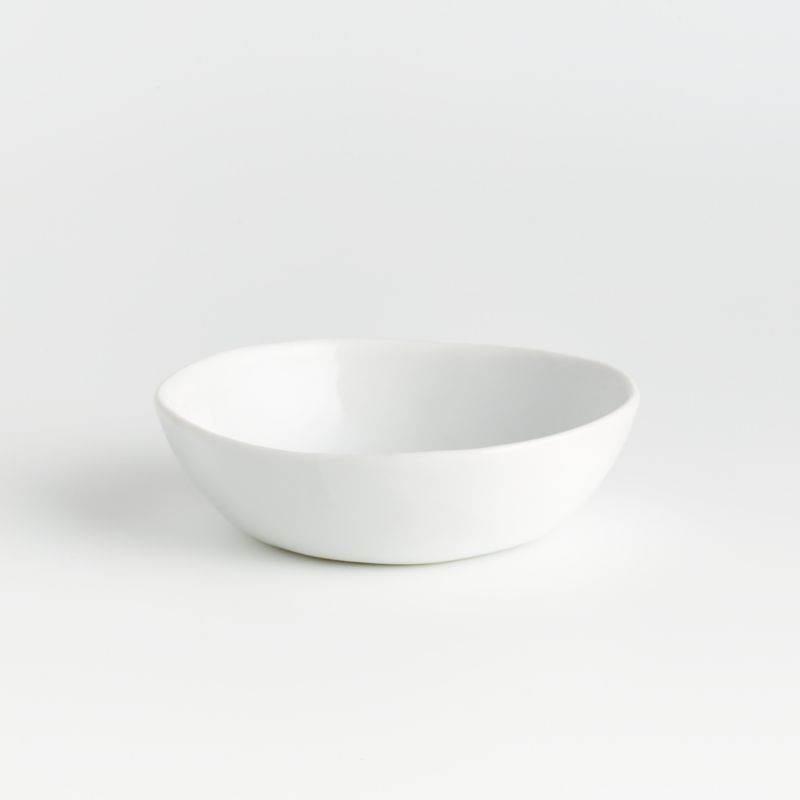 Mercer White Ceramic Mini Bowl + Reviews | Crate & Barrel | Crate & Barrel