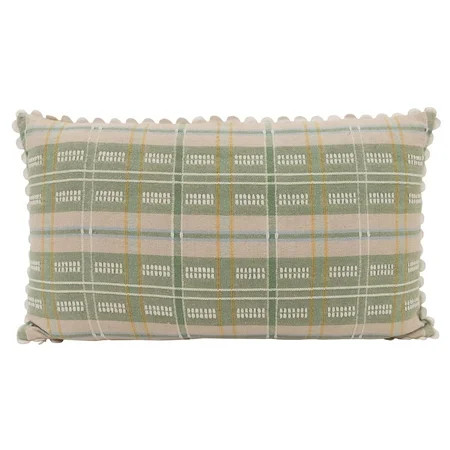BHG PICNIC PLAID THROW PILLOW, GREEN | Walmart (US)
