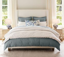 Harper Non-Tufted Upholstered Bed | Pottery Barn (US)