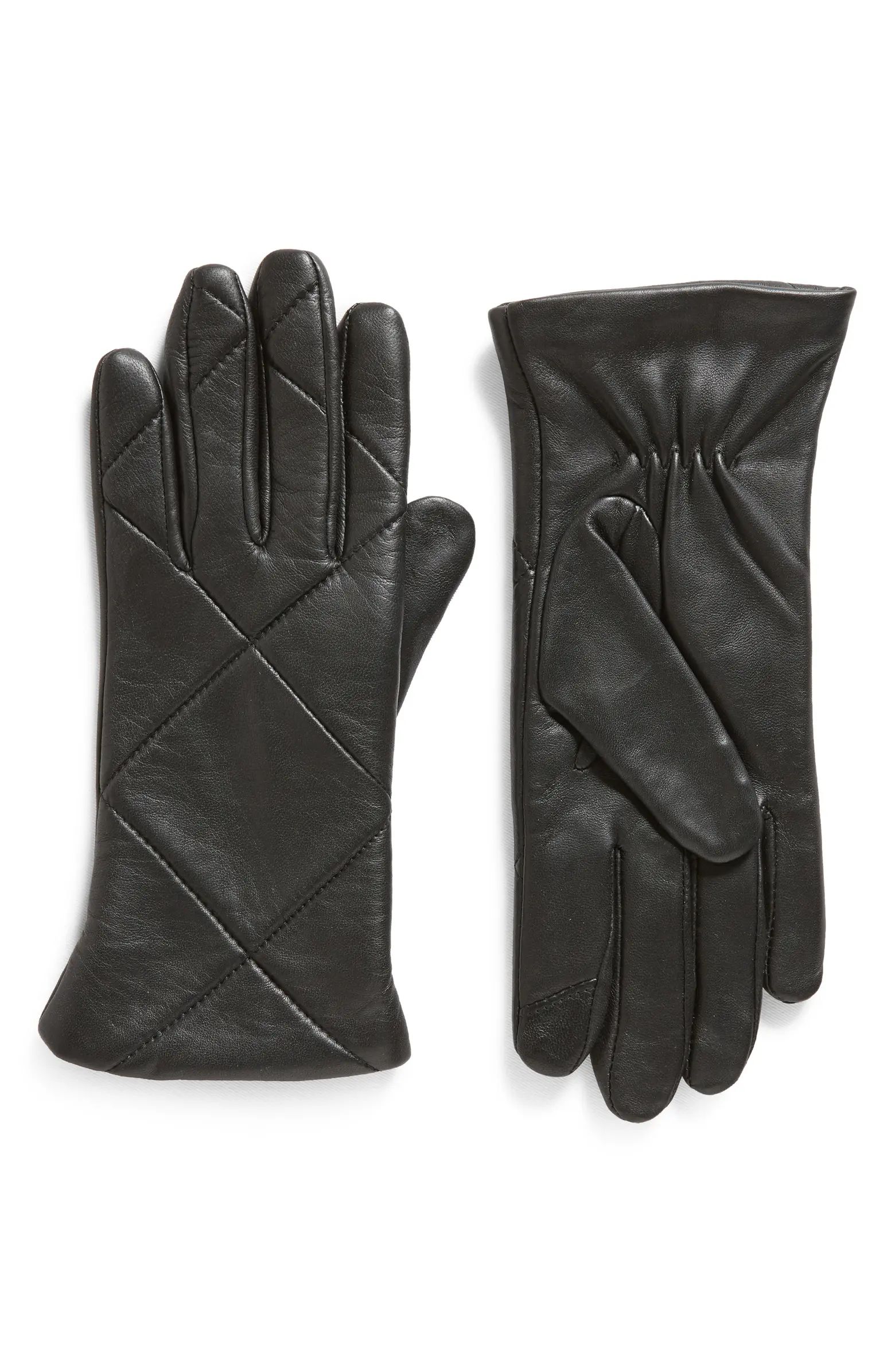 Cole Haan Quilted Leather Gloves | Nordstrom | Nordstrom