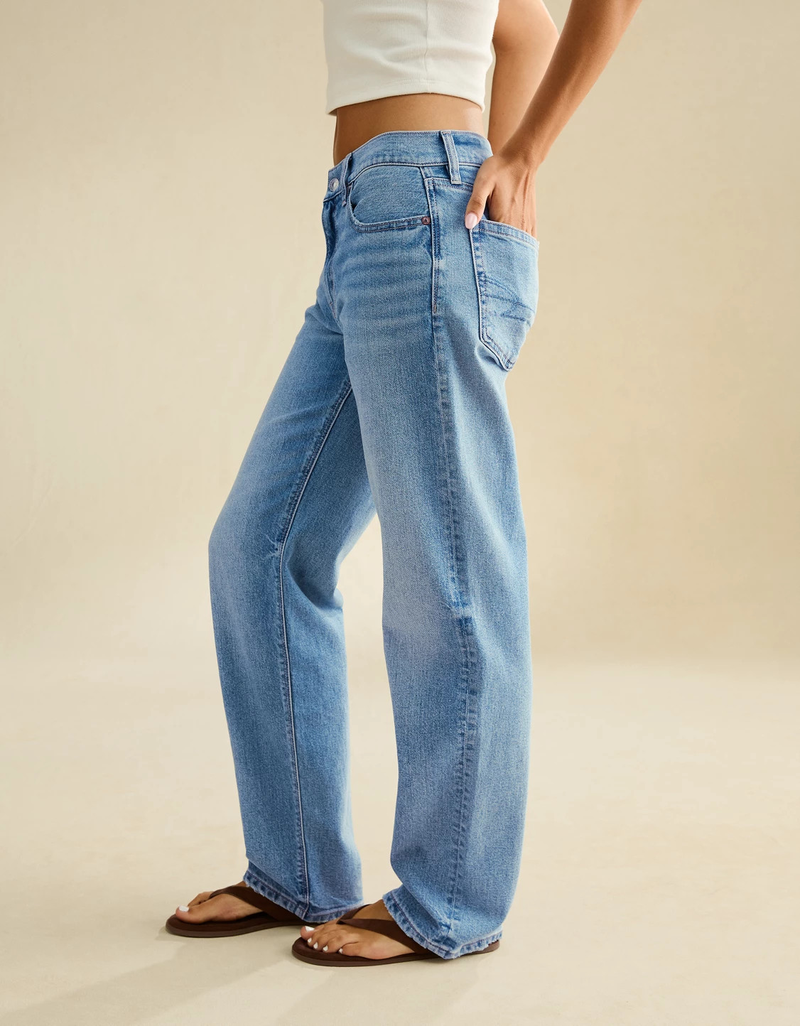 AE Low-Rise Baggy Straight Jean | American Eagle Outfitters (US & CA)