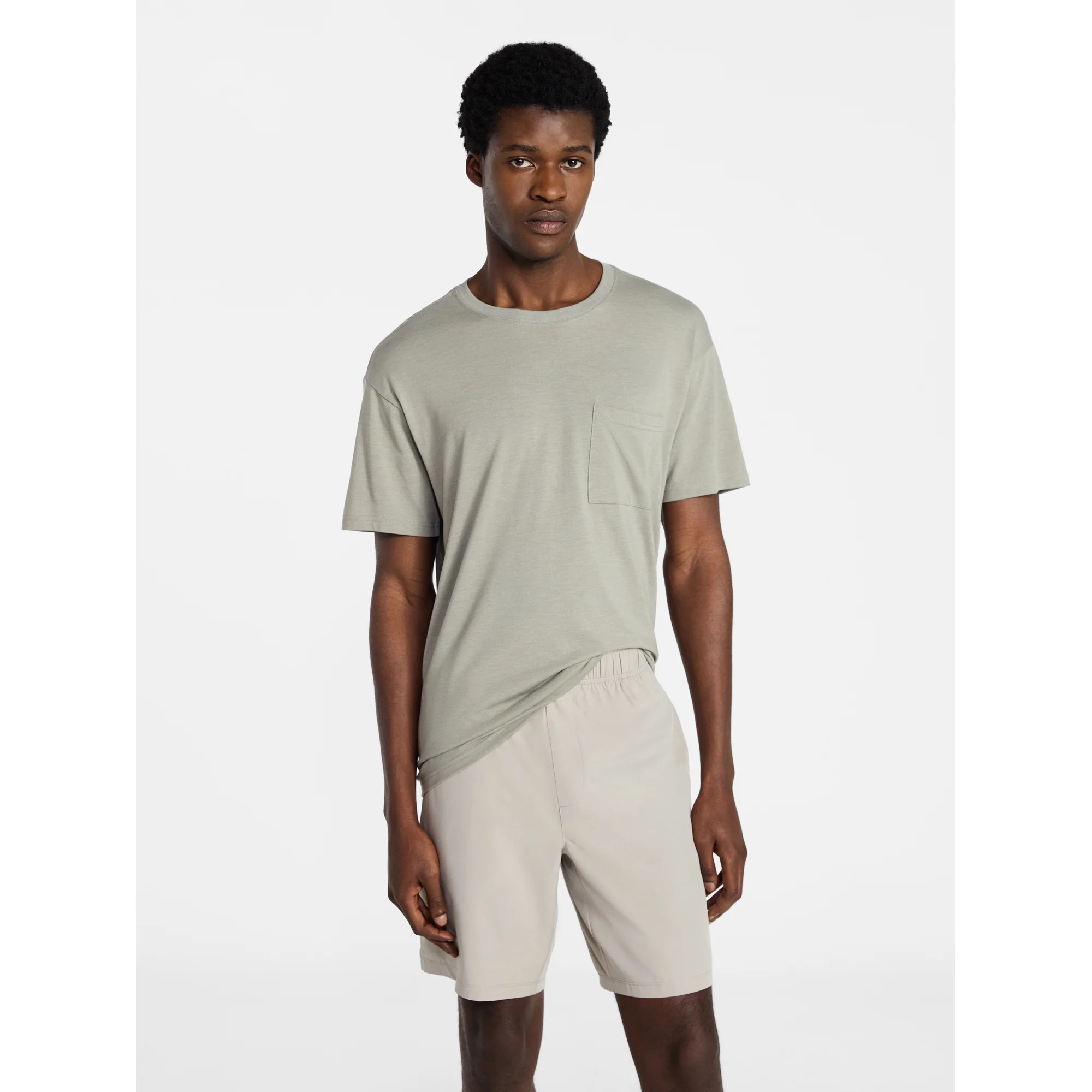 Athletic Works Men's and Big Men's Tri Blend Pocket Tee, Sizes XS-4XL | Walmart (US)