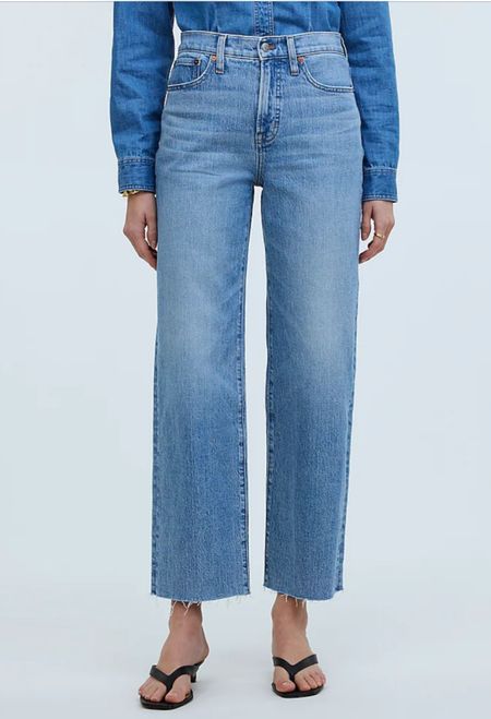 Madewell sale. Cropped wide leg denim 

#LTKsalealert #LTKstyletip #LTKover40