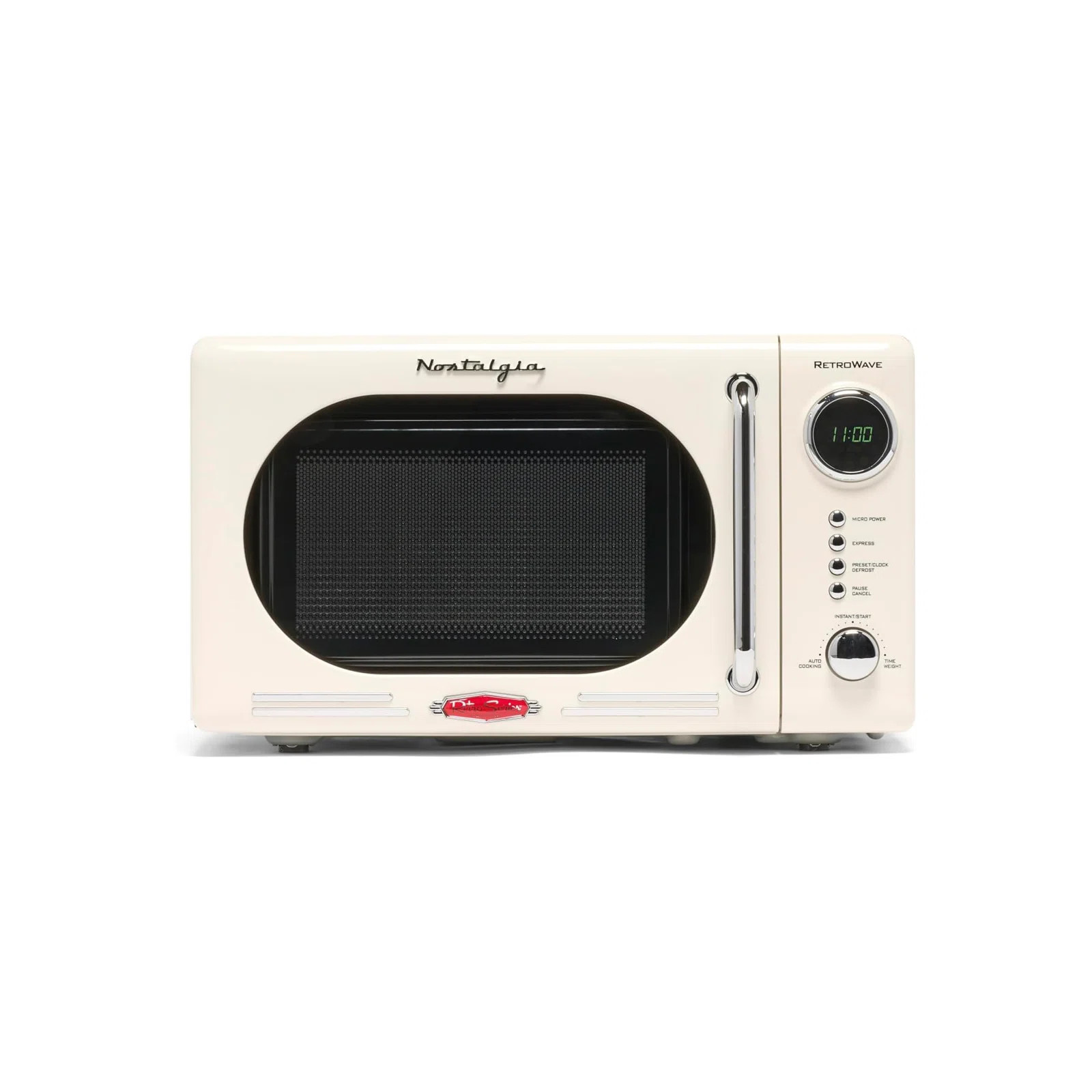 Nostalgia Retro 0.7 Cubic Foot 700-watt Countertop Microwave Oven NRMOPM7IVY6A | Wayfair North America