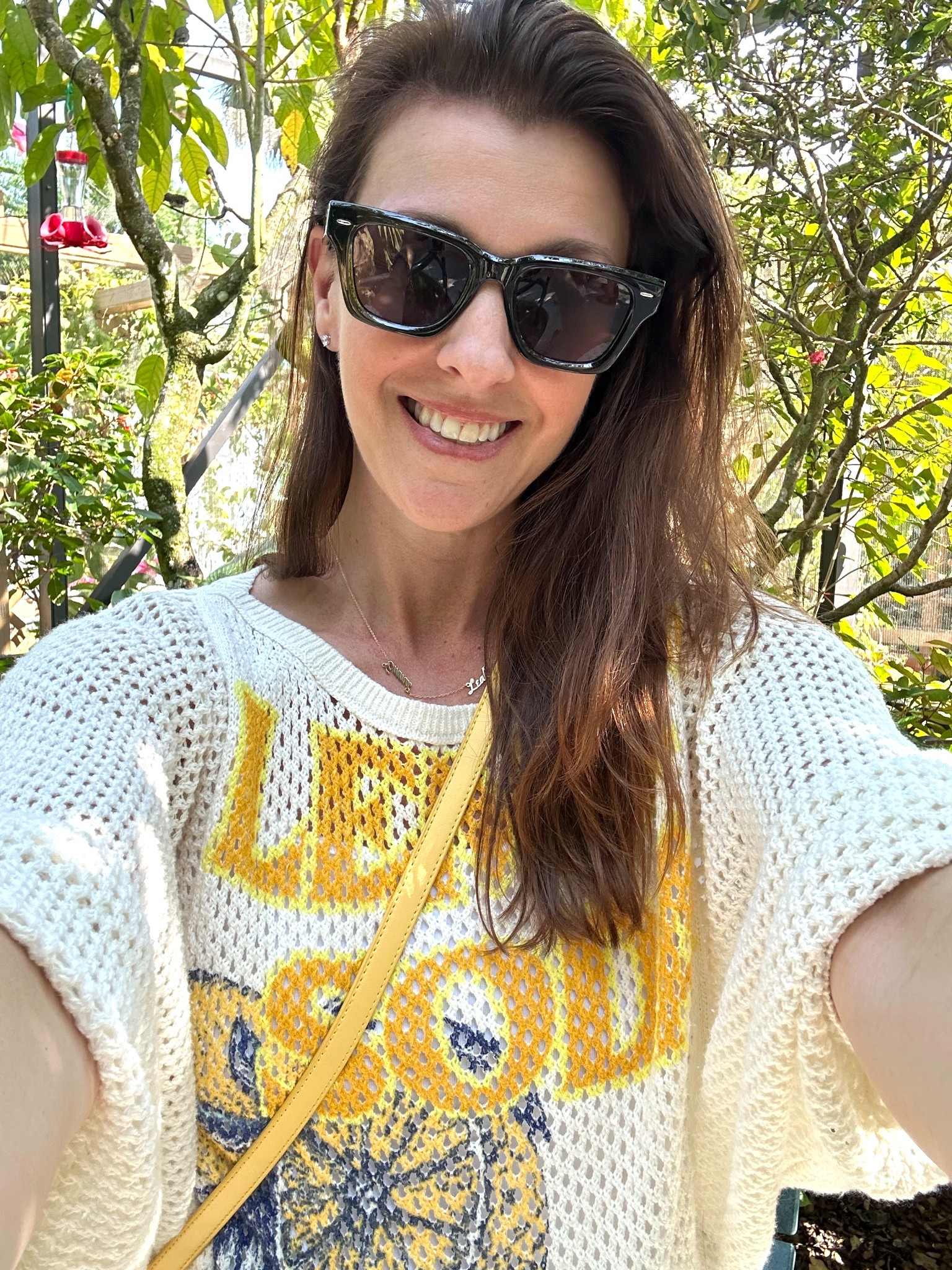 Vacation vibes… loving these sunnies and mixing in yellow all week long! ☀️🕶️