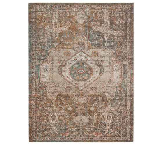 Duvall Persian-Style Synthetic Rug | Pottery Barn (US)