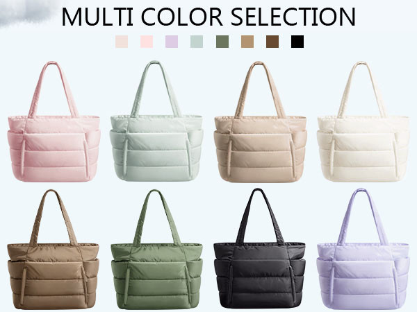 Bagstellar Puffer Tote Bag for Women, Lightweight Puffy Work Handbag Teacher Nurse Quilted Should... | Amazon (US)