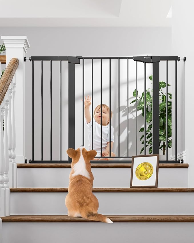 Cumbor 29.7-48" Baby Gate for Stairs, Mom's Choice Awards Winner-Dog Gate for Doorways, Auto Clos... | Amazon (US)