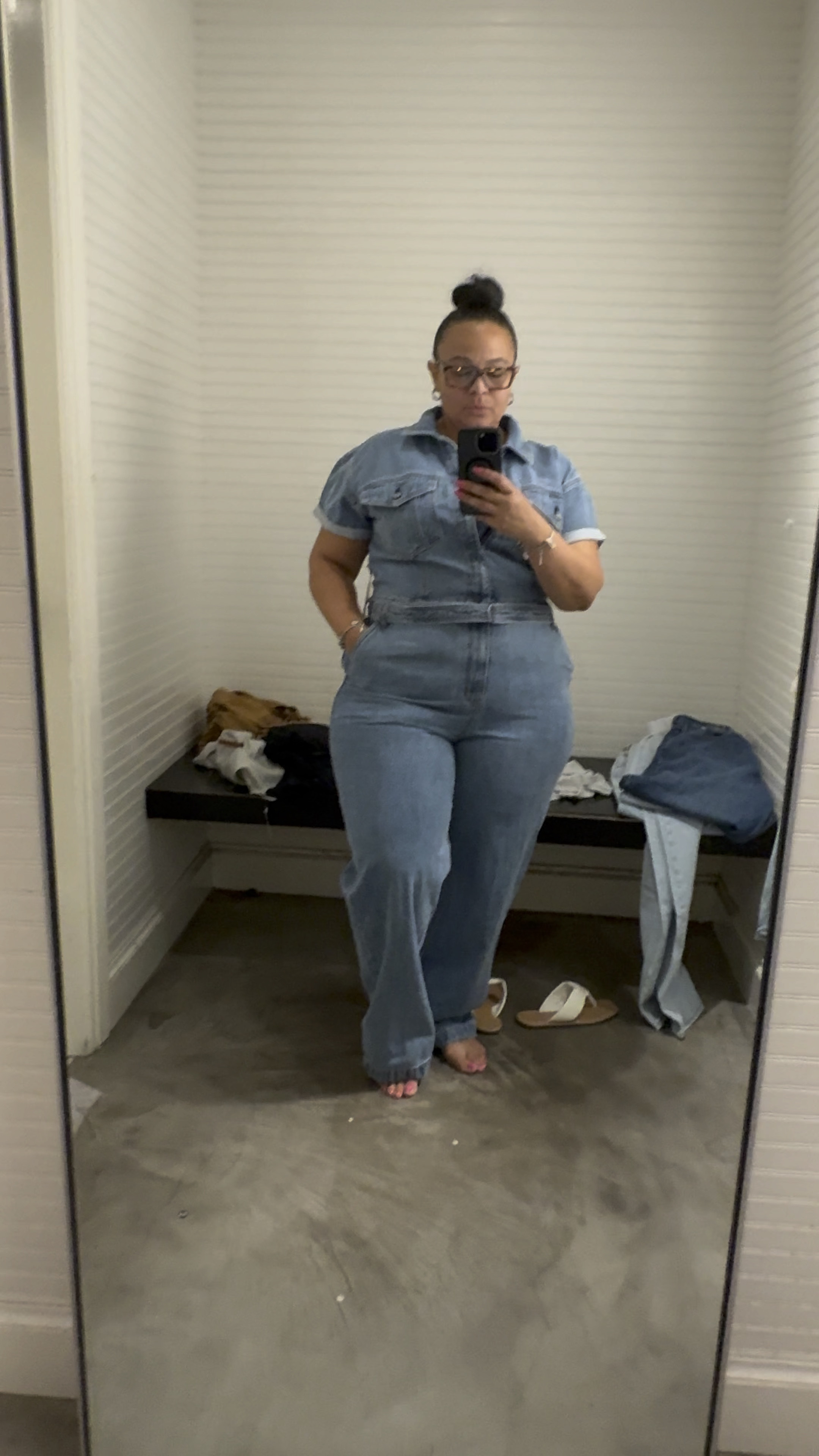 We LOVE a jumpsuit especially Jean! I STRUGGLE finding ones that fit my WHOLE body and this one? WINS!!! I’m wearing an XL!! 

#LTKPlusSize #LTKVideo #LTKStyleTip