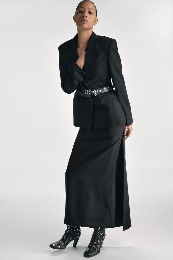 FITTED BLAZER WITH SHOULDER PADS ZW COLLECTION | Zara US