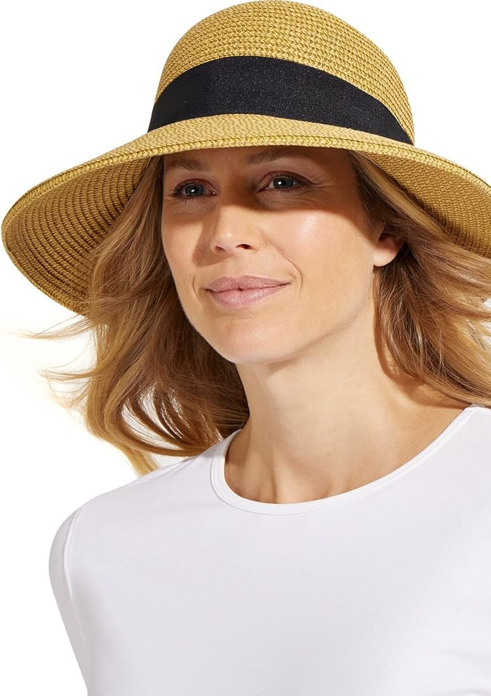 Coolibar UPF 50+ Women's Perla Packable Wide Brim Hat - Sun Protective | Amazon (US)