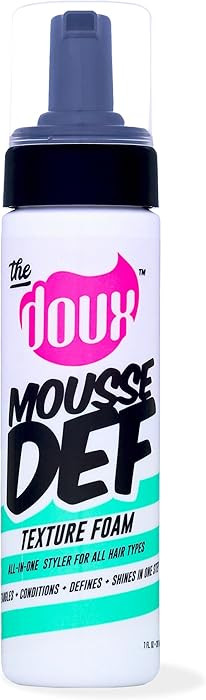 The Doux Multi-Use Mousse for Curly Hair – The Doux Mousse Def Texture Foam for Styling, Curl D... | Amazon (US)