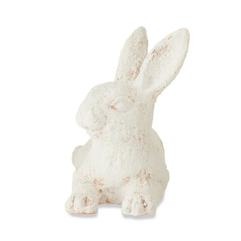 Easter White Lying Bunny Decoration, 5.43 in x 9.65 in, by My Texas House | Walmart (US)