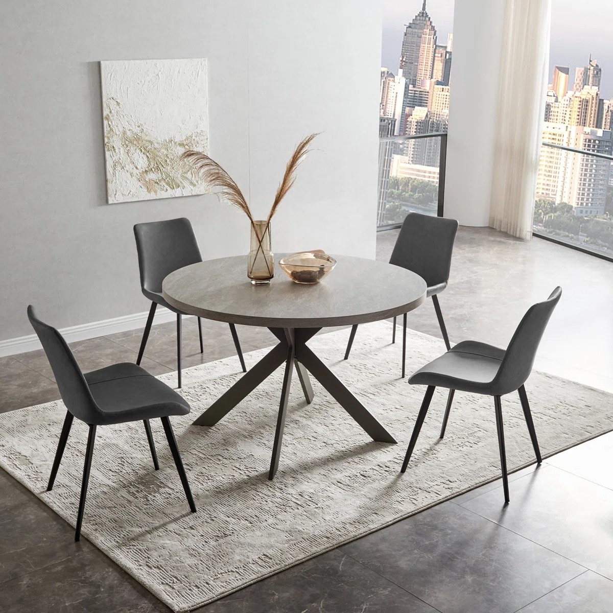 Modern dining goals 🤎
This round table set from Wayfair is sleek, cozy, and on sale — Available in brown and grey, this modern dining set includes a round pedestal table with four upholstered chairs — the perfect mix of minimalist and contemporary.
#DiningRoomDecor #WayfairFinds #ModernHome 


#LTKHome #LTKSaleAlert