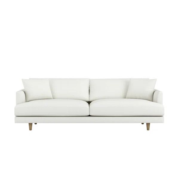 Jakie Sofa Smooth Performance Luxury Linen-Fabric 94.5" | Wayfair North America