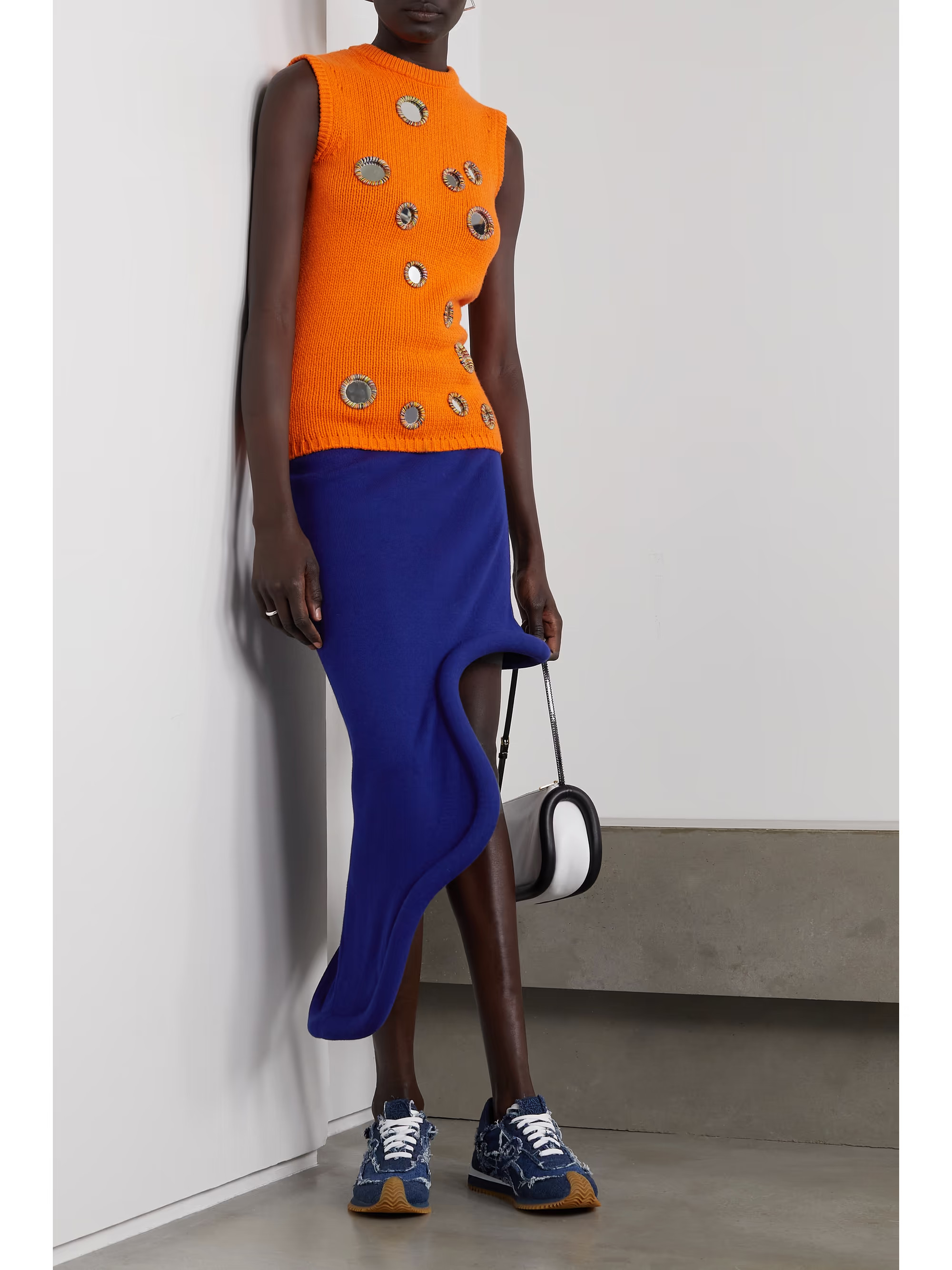 Bumper Tube asymmetric knitted midi skirt | NET-A-PORTER (UK & EU)