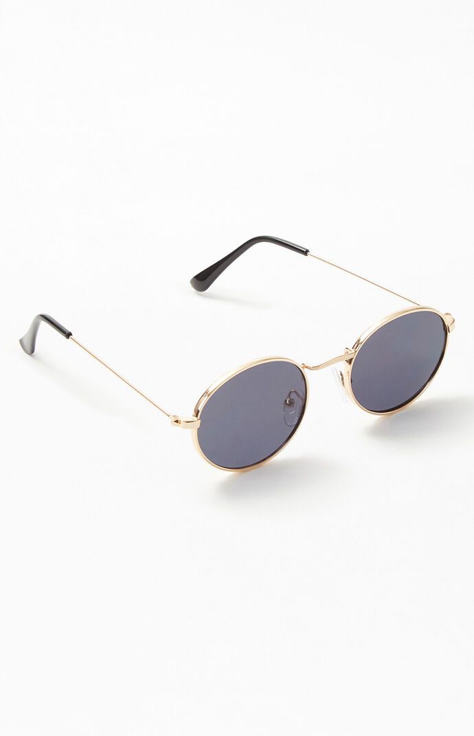 PacSun Round Metal Gray Lens Sunglasses | PacSun