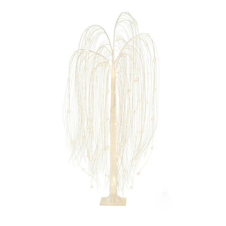 Pre-Lit 216 LED White Lights Twinkling Willow Tree, 4 ft, by Holiday Time | Walmart (US)