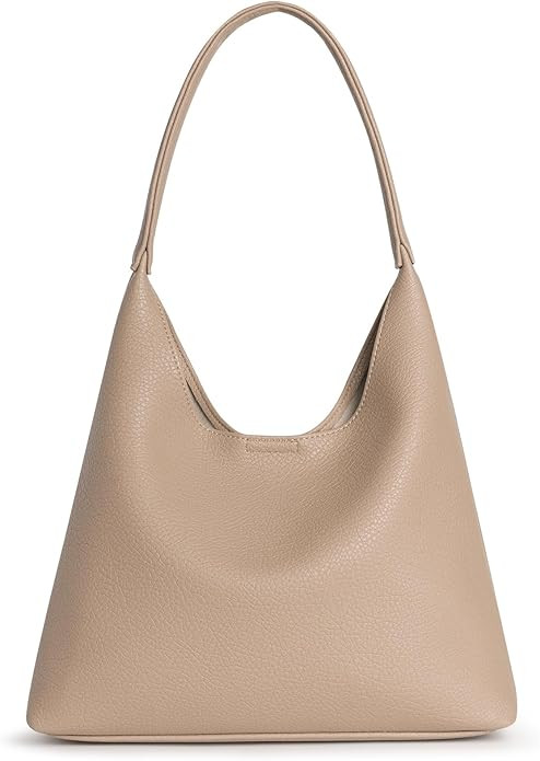 Hobo Bags for Women, Small Slouchy Hobo Purse, Soft Vegan Leather Shoulder Bag Trendy Everyday To... | Amazon (US)